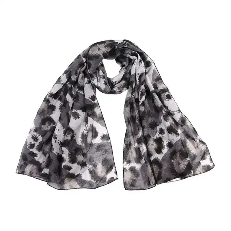 Women Ladies Leopard Print Scarf Wrap Shawls Headband Soft Shawl Long palatine women's scarves handkerchief hijab scarf 40MA0415