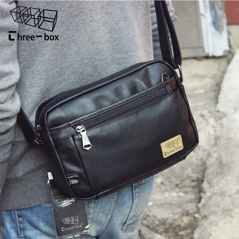Buy Three Box New Korea Men Messenger Bag Vintage Male