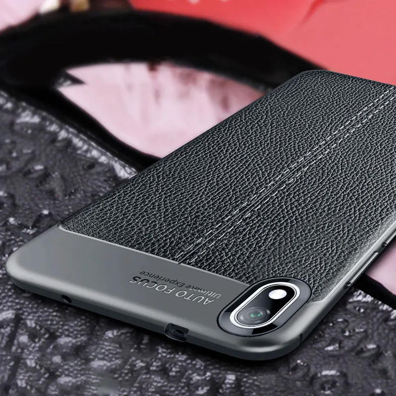 

Leather Case For Xiaomi Redmi 7A Case Cover Shockproof Silicone Bumper Matte Soft Phone Case on For Redmi7A Note 7 Cover Funda
