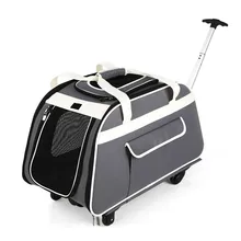 Сумка на колесиках для домашних животных, сумка для переноски собак, рюкзак для собак, сумка для кошек, сумка для домашних животных