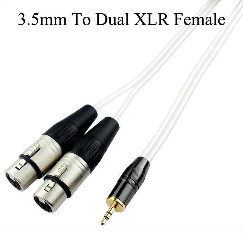 GUSUO 3 5 мм стерео разъем с двойным XLR Мужской Женский Pro музыкальные колонки миксер