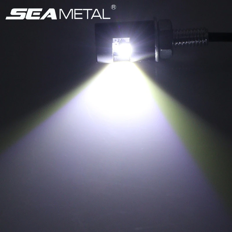 

LED Car License Plate Lights Auto Tail Trunk Warning Signal Light Bulb Motorcycle Screw Bolt Light Angel Eyes Lamp Accessories