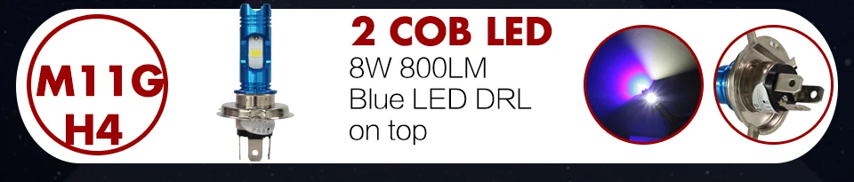 um rtd, lâmpada led m02h, 4 cob