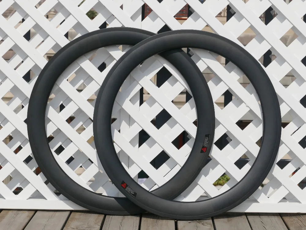 

700C U Shape Tubular rim 60mm Tubular carbon road bike rim wide 23mm 25mm width bicycle cage