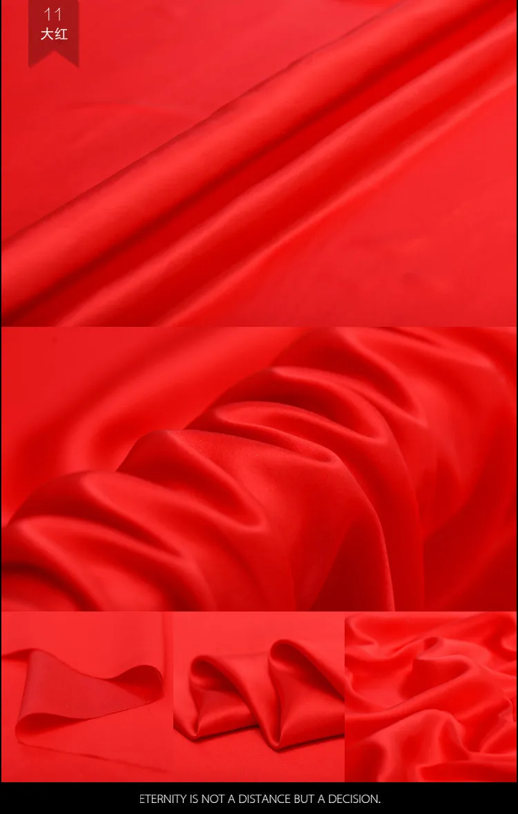 16 мм шелковый креп-сатин ткань 114 см сплошной шелк цвета тканевая драпировка шелковой ткани для платья креп-шелковая ткань 24 цвета