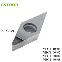 2 шт VBGT VCGT высокое качество резец для наружной обточки для Токарный станок металла PCD CBN гранильный станок режущие твердосплавные экспорта