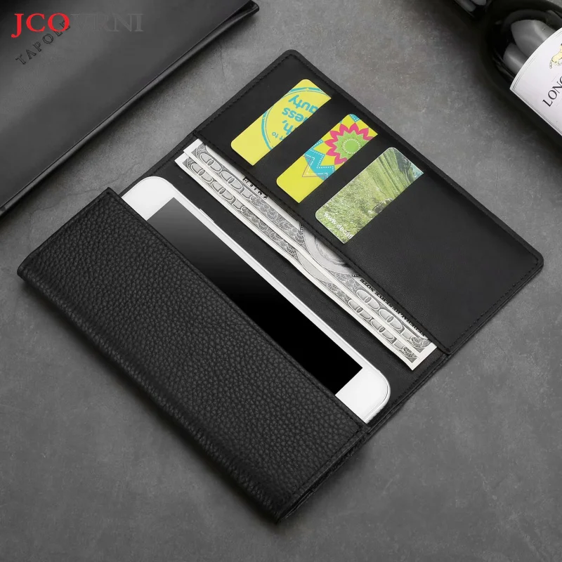 

JCOVRNI Luxury 100%leather mobile wallet, For Samsung S6 S7 S8 S7edge S8plus note5 note8 for iphone 6 7 8 plus X wallet cases