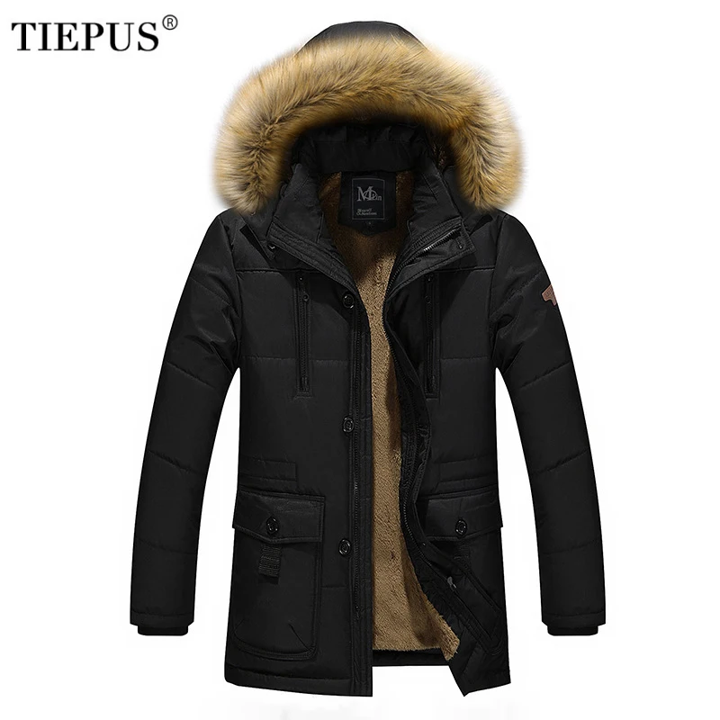 TIEPUS Plus size 6XL 7XL 8XL winter jacket Middle age Men Plus thick warm coat jacket men's casual removeable hooded coat jacket TIEPUS Plus size 6XL 7XL 8XL winter jacket Middle age Men Plus thick warm coat jacket men's casual removeable hooded coat jacket
