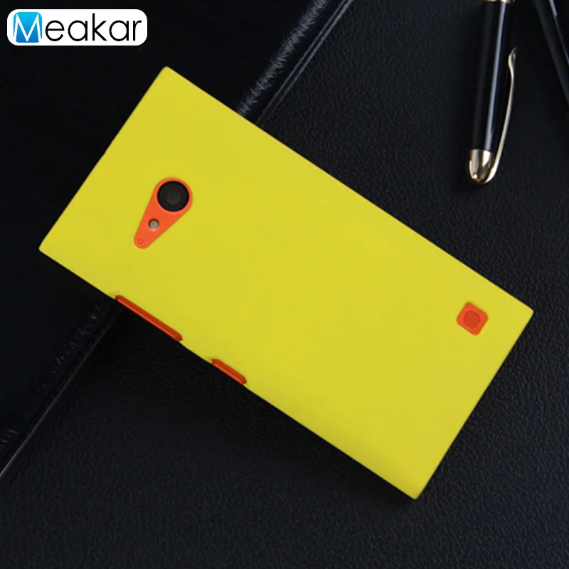 Пластик Coque 4.7For Nokia Lumia 730 чехол с подставкой и отделениями для карт для Nokia Lumia 735 730 RM-1040 RM-1038 Rm 1040 1038 чехол для телефона чехол-лента на заднюю панель - Цвет: yellow