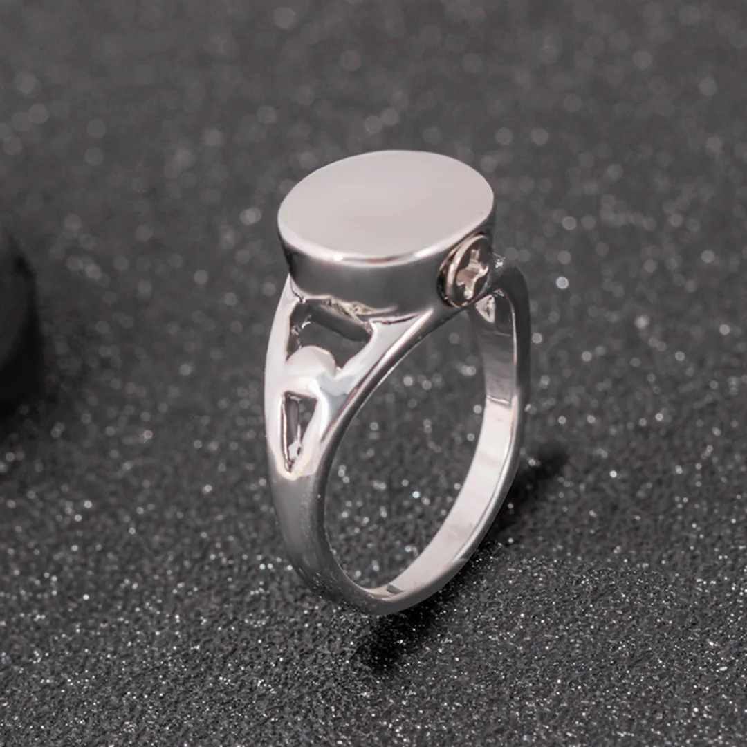 

Unisex anillos mujer Ashes Ring Charming Cremation Jewelry Accessories For Women Love Heart Stainless Steel Urn Rings Shellhard