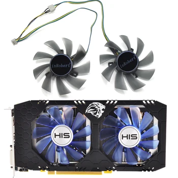 

NEW DIY 85mm Dual GPU 4Pin Cooler Fan For HIS RX 570 IceQ X 4GB 8GB RX470 Palit GTX 1060 6G Dual GTX 1070 mining edition Card
