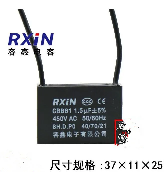 Aliexpress Com Buy Capacitors 1 5uf 450v Ac Cbb61