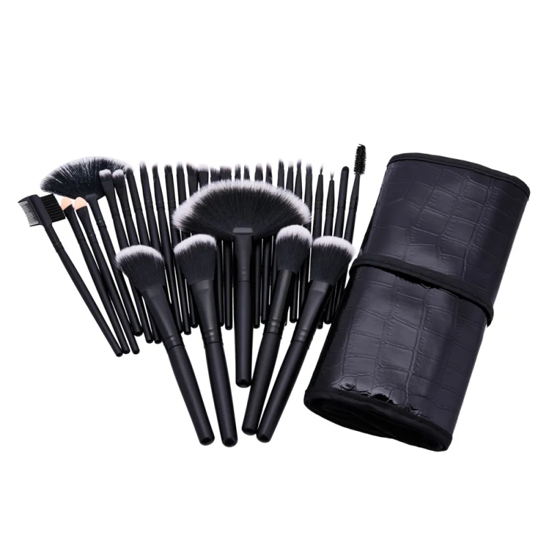 

Professional Makeup Brushes 32pcs Cosmetic Kit Eyebrow Blush Foundation Powder Make up Brush Set With Black Case