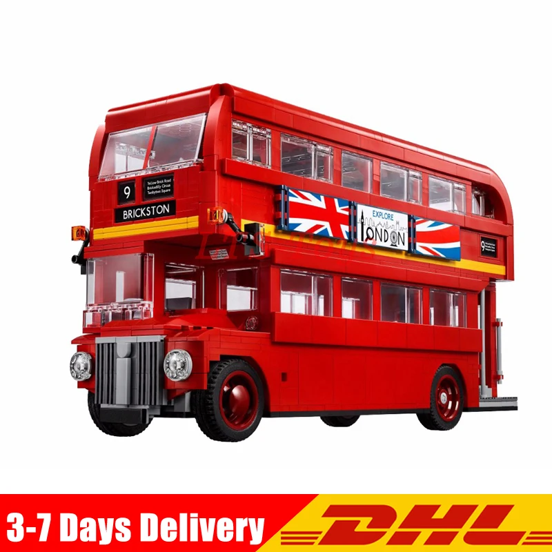 

Lepin 21045 1711Pcs Genuine Technic Series The London Bus Set Building Blocks Bricks Children Toys Model Gifts Legoings 10258