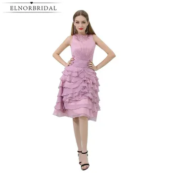 

Pink Cocktail Dresses 2020 Vestido De Festa Curto De Luxo Short Prom Dress Ruffle Special Occasion Mini Party Gowns