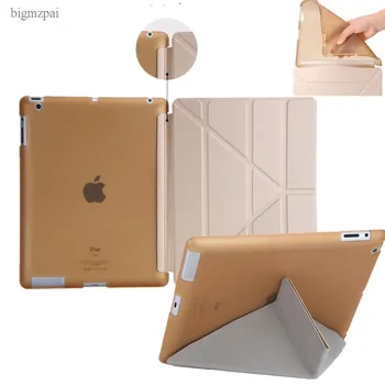

5pcs Case for iPad 2 3 4 Case Silicone Soft Back Folio Stand with Auto Sleep/Wake Up PU Leather Smart Cover for iPad 3 4 2 Case