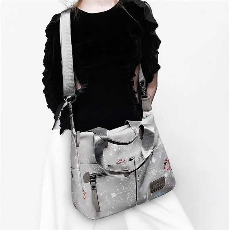 Fashion Women Oxford Cloth Starry Pattern Travel Shoulder Bag Hand Bag Mummy Bag bolso mujer sac a main torebki damskie 40AP1107