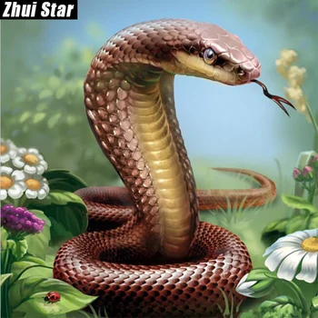 

Zhui Star Full Square Drill 5D DIY Diamond Painting "Animal snake" 3D Embroidery Cross Stitch Mosaic Set Home Decor Gift VIP