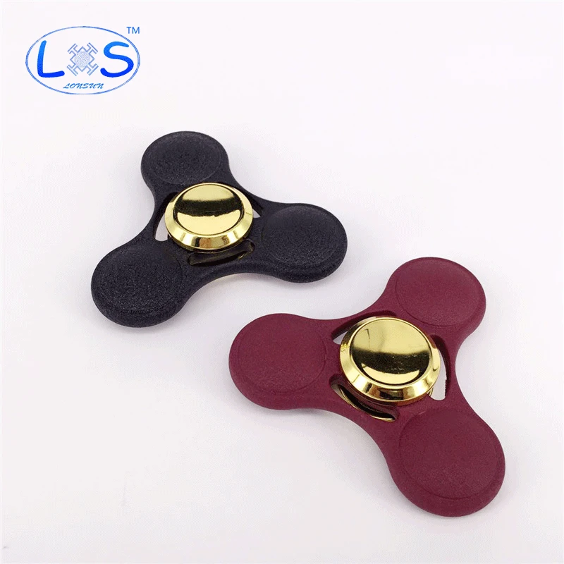 Nova alta qualidade UFO mão spinner metal EDC fidget spinner para o Autismo e TDAH Tempo Longo top spinner Rotação brinquedo Tri girador