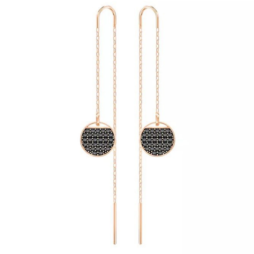

Fanier New Noble Ladies Long Geometric Tiles Zirconia Round Pavilion Birthday Fashion Ball Free Jewels Anniversary Anniversary
