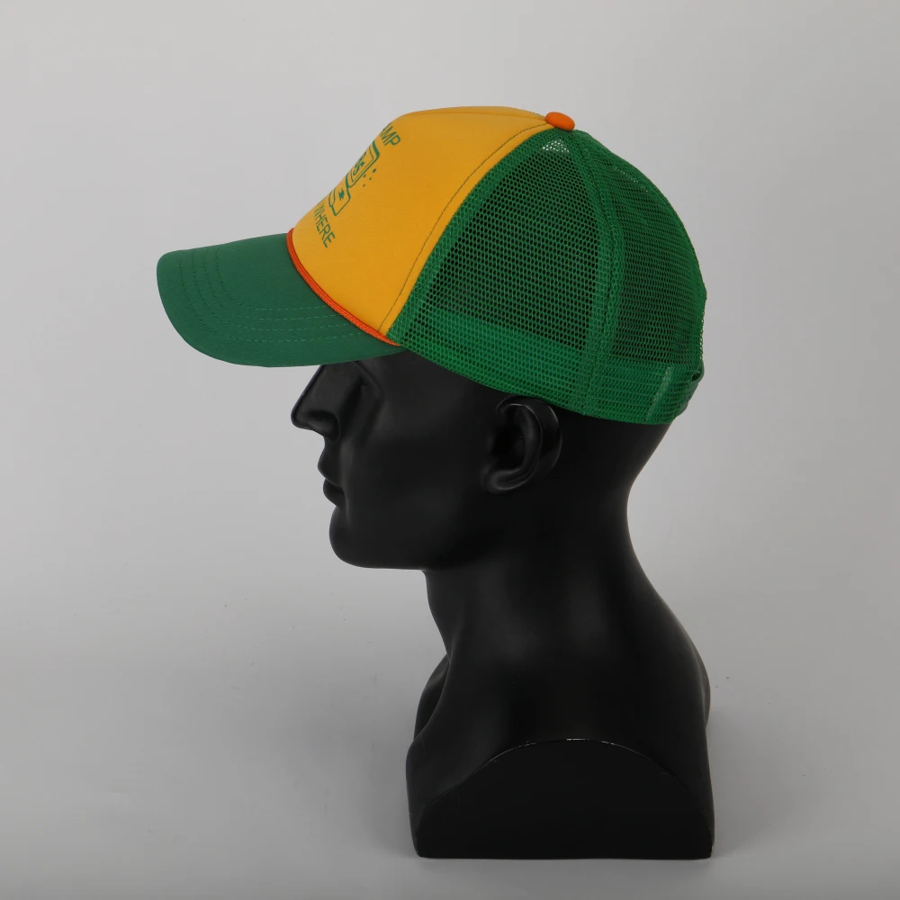 2019 Strange Things Dustin Hat Retro Mesh Trucker Cap Yellow Green 85 Know Where Adjustable Cap Gifts Halloween (8)