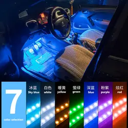 Jingxiangfeng автомобиль RGB Светодиодные ленты свет лампы Атмосфера 16 Цвета укладки Декоративные Атмосфера Лампы для мотоциклов подкладке света