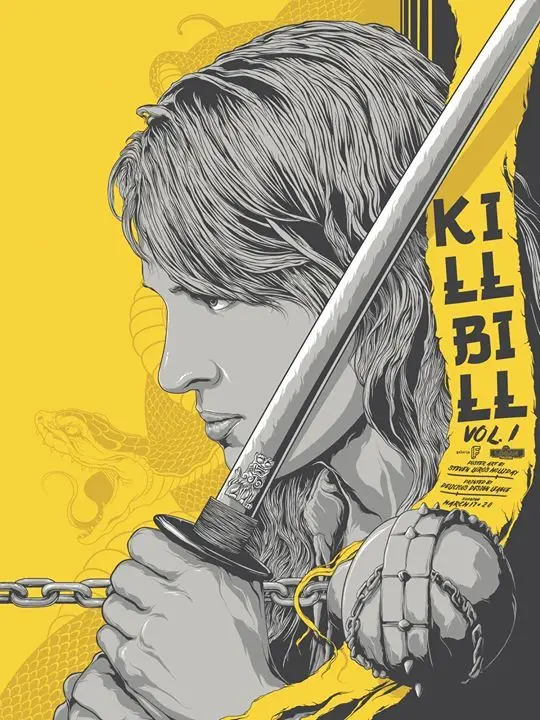 Classic Kill Bill Movie Poster Vintage Retro Scifi Poster Canvas
