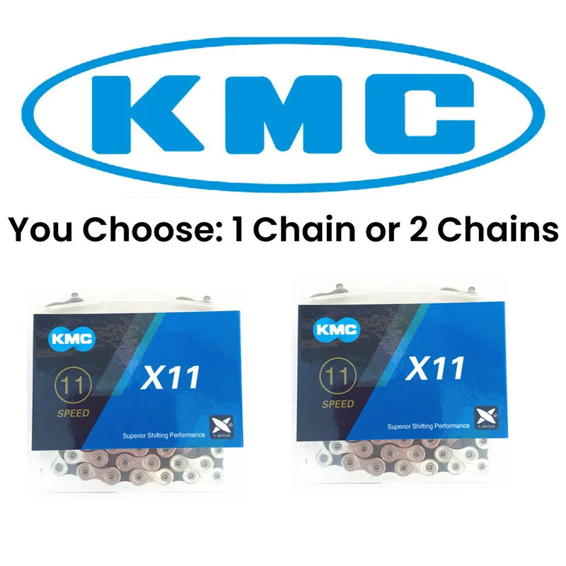 Flash Deal 1 or 2 Pack KMC X11 11 Speed Bike Chain Nickel fits Shimano SRAM Campagnolo X11.93 Silver Bicycle Chain with Magic Button 0 Flash Deal 1 or 2 Pack KMC X11 11 Speed Bike Chain Nickel fits Shimano SRAM Campagnolo X11.93 Silver Bicycle Chain with Magic Button 0