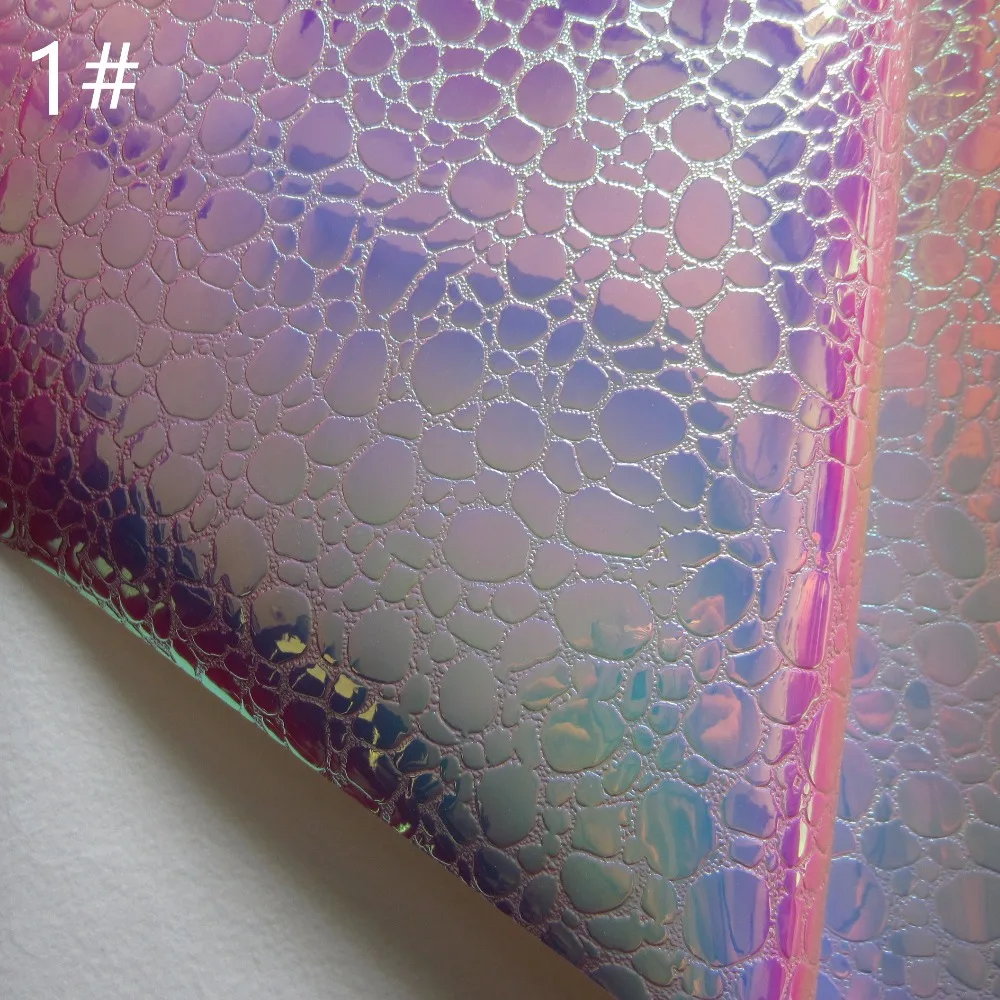 30x134 см переливающийся голографический большой камень текстурированная искусственная кожа синтетическая искусственная кожа ткань для сумок Луки коробки Материал BH067