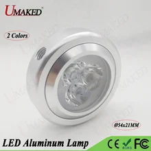 2 шт. 3 Вт Dia54x21mm светодиодный алюминиевый настольный фонарь, набор головок, крепление для лампы, корпус лампы/светодиодный чехол для лампы+ радиатор PCB+ объектив