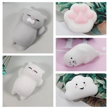 Cute Mochi antistress ball Mini Squeeze Squishy cat Cute Kawaii doll Squeeze Stretchy Animal Healing Stress