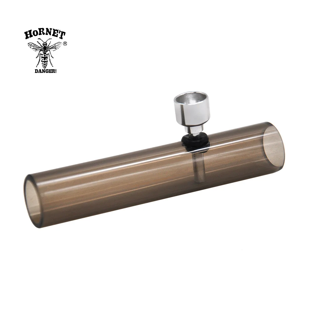 

HORNET Premium Transparent Acrylic Smoking Pipe 12 MM With Metal Smoking Bowl Tobacco Pipe Smoke Smoking