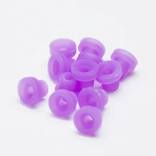 Стерильная красочная резиновая втулка для татуировок соска для захват машины татуировки иглы поставка 100 шт./пакет