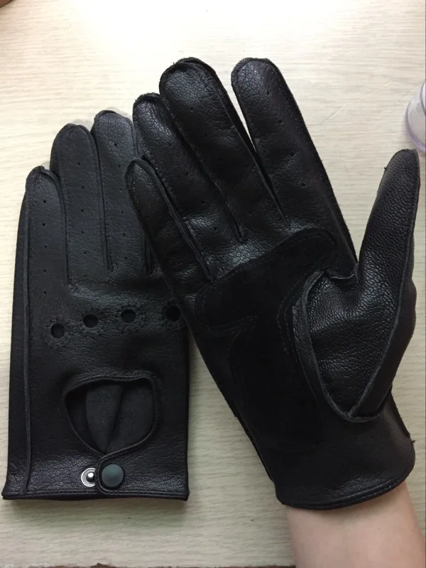 Vintage Open Knuckle Leather Driving glove 3