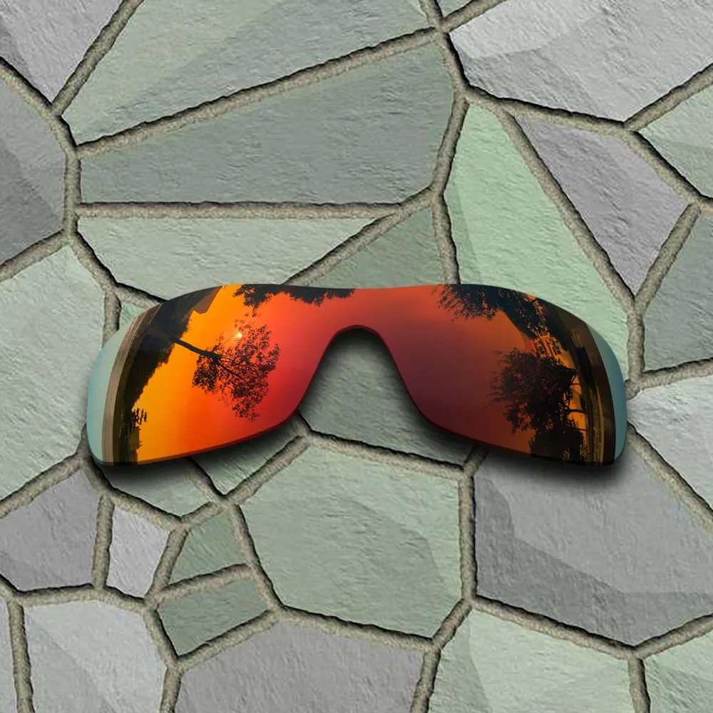 Поляризованные Сменные линзы для солнцезащитных очков Oakley Antix красные оранжевые