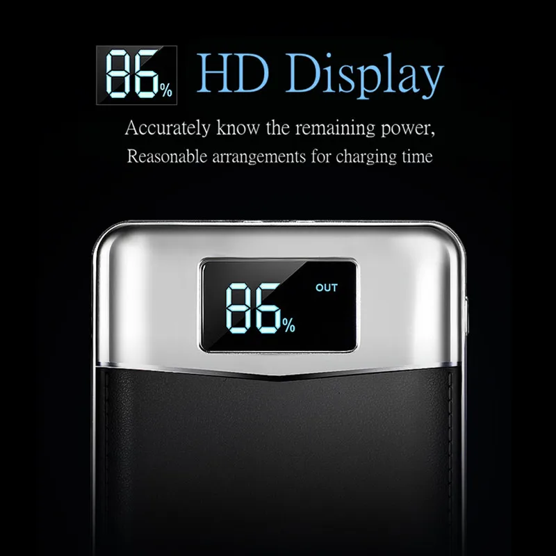 20000mAh Dual USB Power Bank Mobile Phone Charger External Battery Portable Charger Power Bank For iPhone Xiaomi 20000 Powerbank