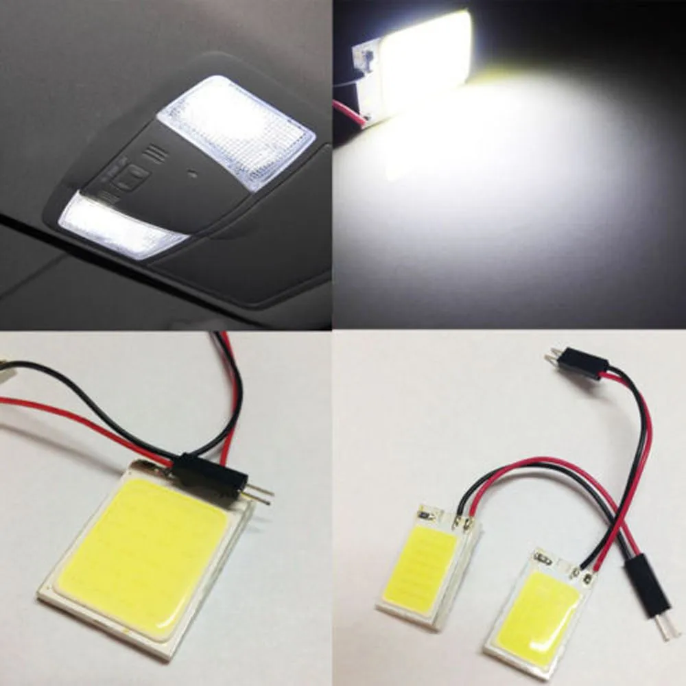 

2016 New Universal 8W Car COB 24 Chip LED Car Interior Light T10 Festoon COB 12V Panel Light Car Parking Light Free Shipping