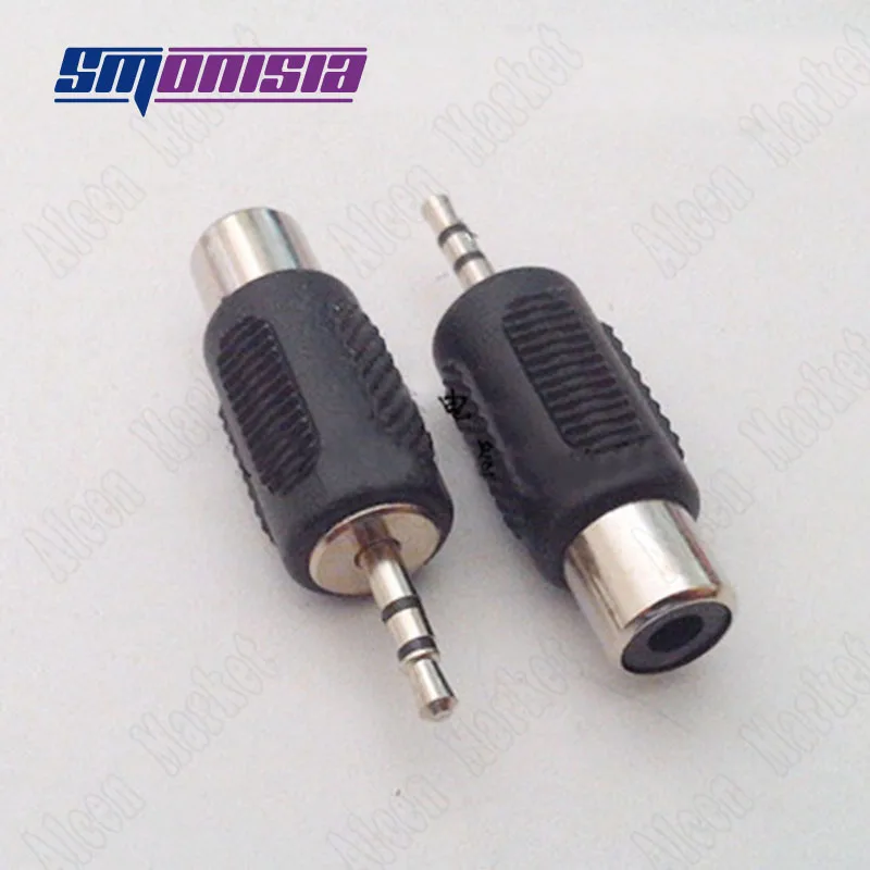

2.5mm Stereo Audio Adapter To RCA Female Lotus Plug Video Microphone Connector