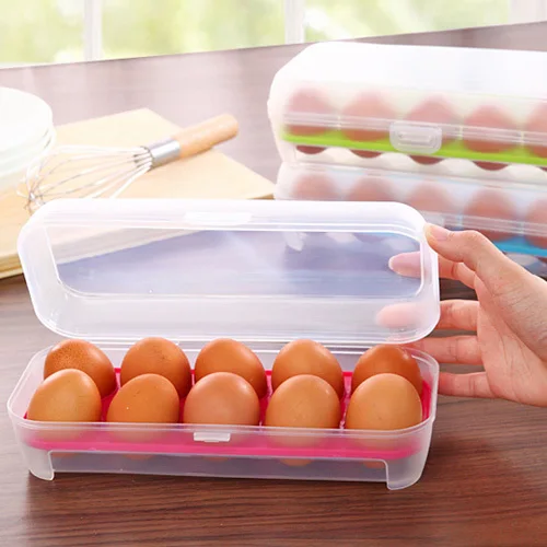 Plastic Clear Picnic Camping Refrigerator Egg Storage Box Case Eggs