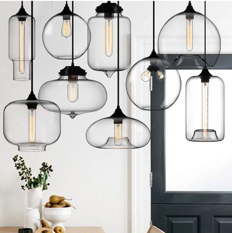 Buy Phube Lighting Modern Glass Pendant Light Bar