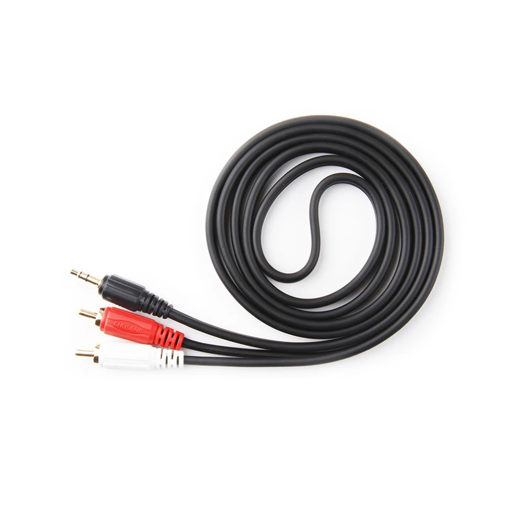 

Free shipping Q-304 audio cable to computer speaker Phone 3.5mm to RCA AV cable