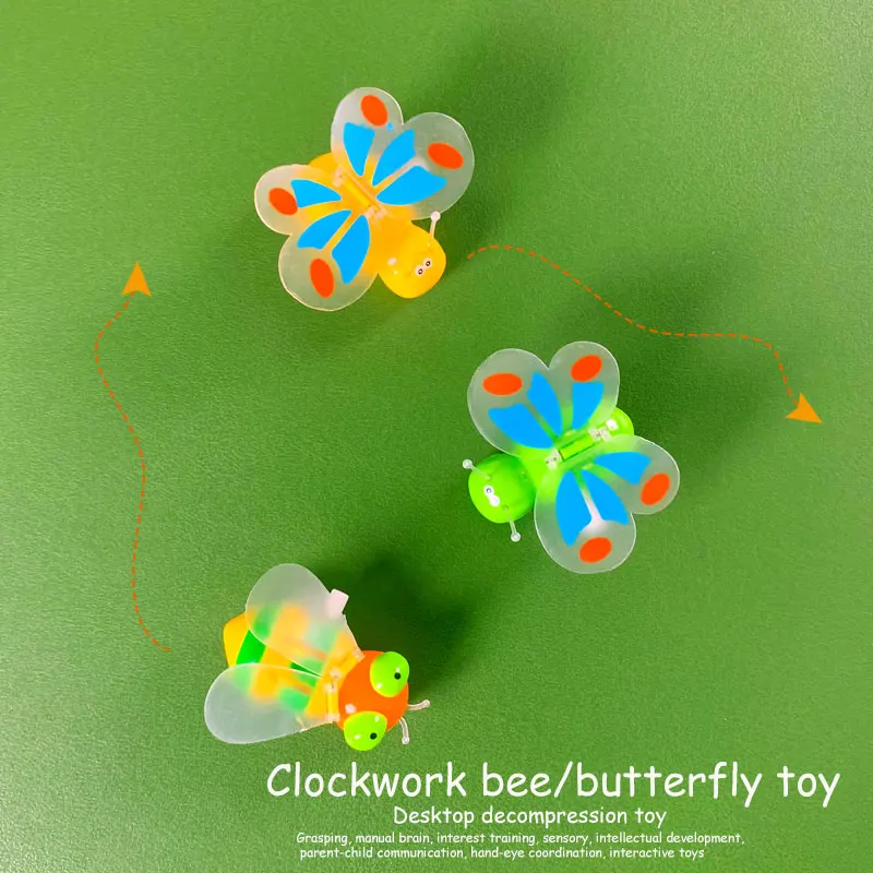Игрушка с ветром Butterfliy скейтборд Бабочка пластик Запуск интерактивные горки Заводной пчелы ручной глаз координация открытый подарок
