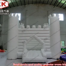 Коммерческий гигантский надувной Свадебный белый замок взрослый отскок дом Прокат бизнес