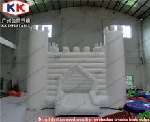 Commercial giant inflatable wedding white castle adult bounce house rental business