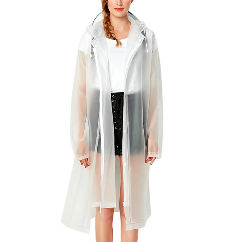 

Environmental protection Women's Rain Jacket Outwear Waterproof Windproof Zipper Coat outdoors vocation dailywear cute girls