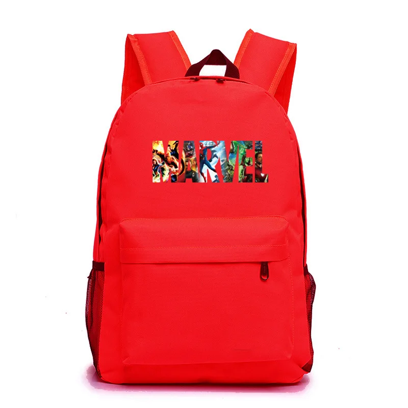 Marvel Letter The Luminous Backpack School Bag Super Hero Student Kids Boys Girls School Bookbag Notebook Daily backpack Gift - Цвет: Style 15