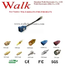 FME Женский к FAKRA женский с кабель RG174, fakra fme кабель адаптера