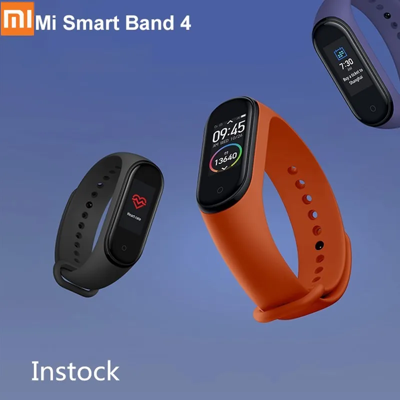 

Original Xiaomi Mi Band 4 Smart Wristband Miband 4 Bracelet Heart Rate Fitness Bluetooth 5.0 Colorful Screen Chinese Version