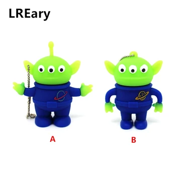 

Cartoon Toy Story Aliens usb flash drive disk memoria stick cute Pen drive personalized pendrive 4gb 8gb 16gb 32gb mini PC gift