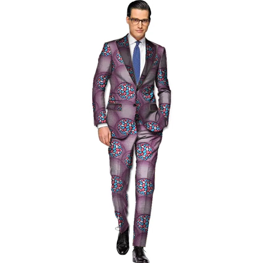 5047 22 De Réductionhommes Africains Blazer Pantalon Ensembles Messieurs Costumes Imprimer Dashiki Blazers Avec Pantalon Sur Mesure Afrique
